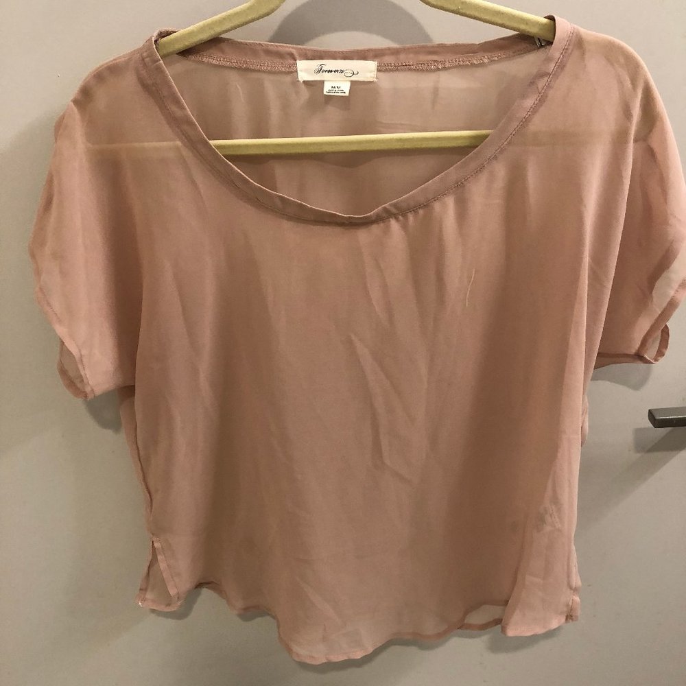 Sheer Pink Top